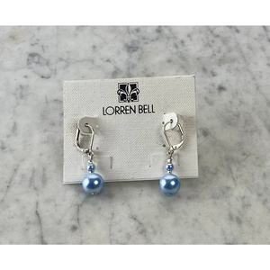 Vintage gray real drop earrings